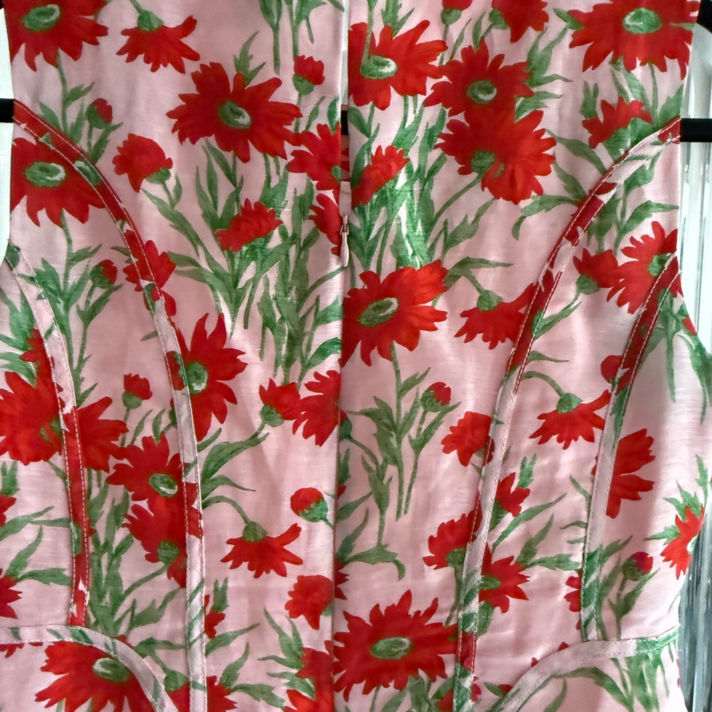 Floral Red And Pink Maxi Dress - Sleeveless Elegant Fit — image 4 of 8